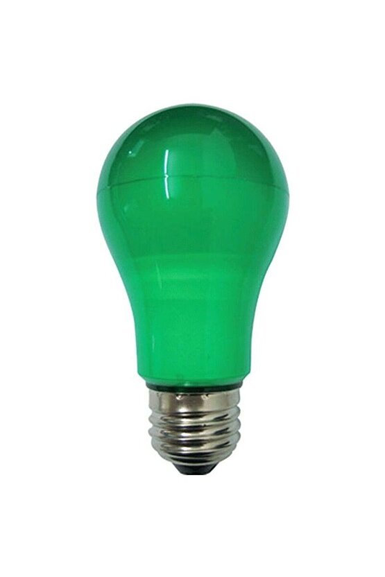 1 Adet 10 Watt Yeşil Işık E27 Duy Led Ampul, Sarı Işık 10 Watt Tasarruflu LED Ampul, 10 Watt