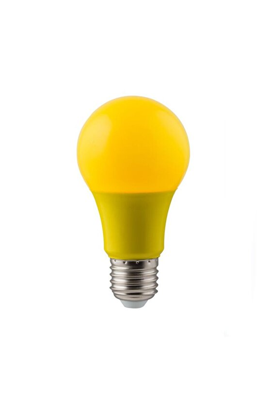 1 Adet 10 Watt Sarı Işık E27 Duy Led Ampul, Sarı Işık 10 Watt Tasarruflu LED Ampul, 10 Watt