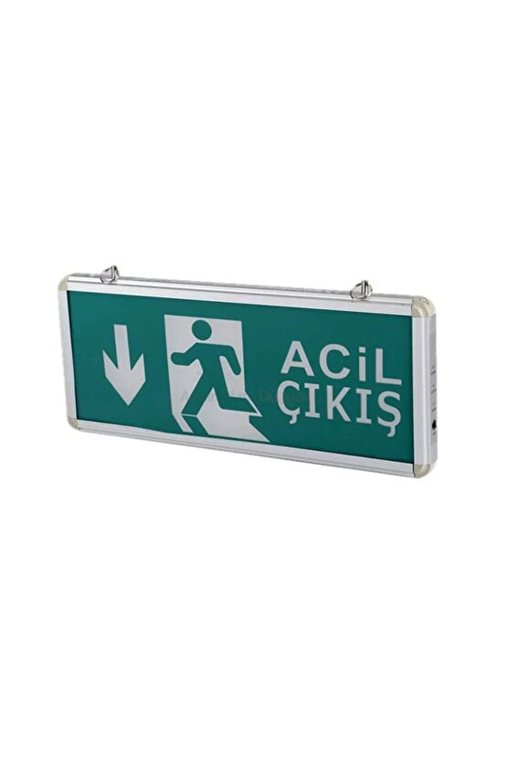 Aşağı - İleri Acil Çıkış Levhası, 3 Saat Şarjlı, Elektrikle Çalışır, 3 Watt Ledli EXIT Çıkış Levhası