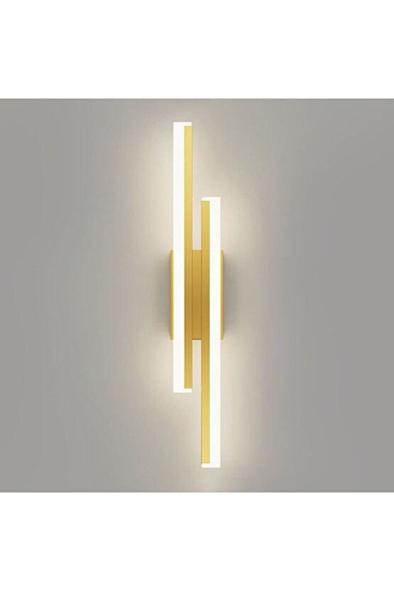 2 ADET Elektrikle Çalışır, 12 Watt , 3000 Kelvin Gün Işığı Led Aplik, İç Merkan Led Duvar Armatürü