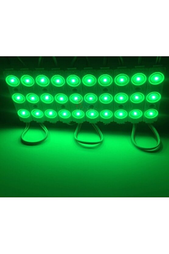 20 Adet 5 Watt YEŞİL Işık IP65 Modül Led, 10 Adet Magnetli, Çok Kaliteli YEŞİL Işık Modül Led