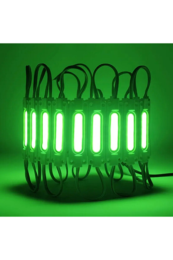 20 Adet 5 Watt YEŞİL Işık IP65 Modül Led, 10 Adet Magnetli, Çok Kaliteli YEŞİL Işık Modül Led