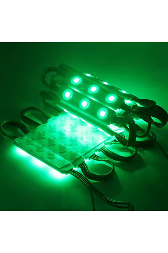 20 Adet 5 Watt YEŞİL Işık IP65 Modül Led, 10 Adet Magnetli, Çok Kaliteli YEŞİL Işık Modül Led