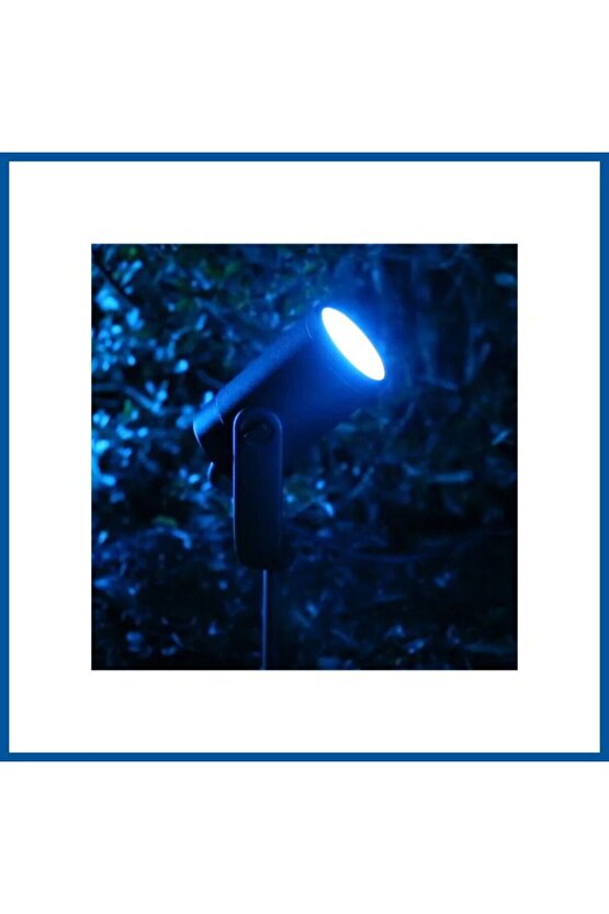 Elektrikle Çalışır, 7 Watt Mavi Işık Ledli Çok Kaliteli Çim, Çiçek, Ağaç, Peyzaj Aydınlatma Armatürü