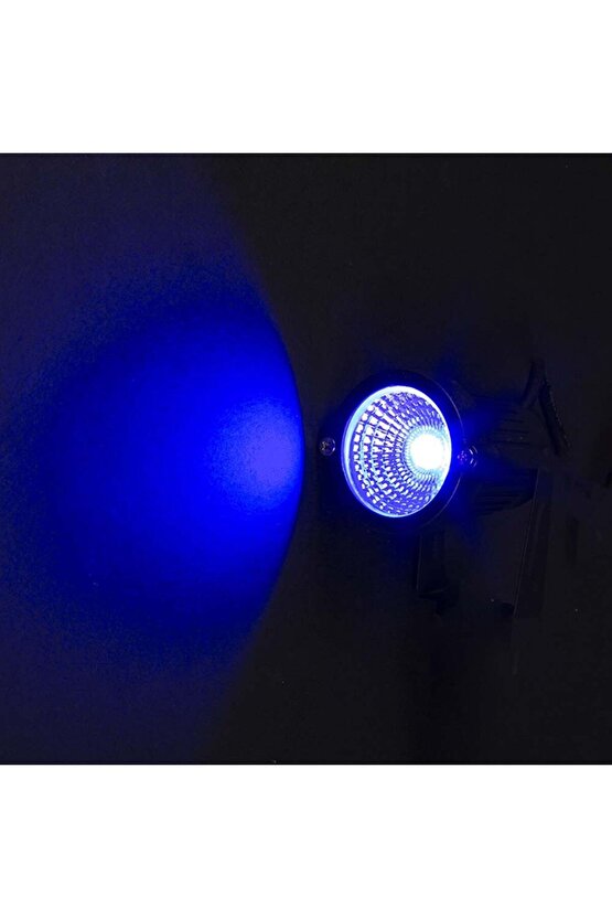 5 Adet Elektrikle Çalışır 7 Watt Mavi Işık Çok Kaliteli Çim, Çiçek, Ağaç, Peyzaj Aydınlatma Armatürü