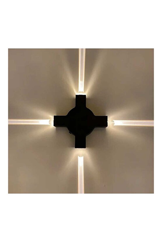 Elektrikle Çalışır, 4 Watt, Modern Tasarım İç ve Dış Mekan Duvar Apliği, 3200 Kelvin, 220V Led Aplik
