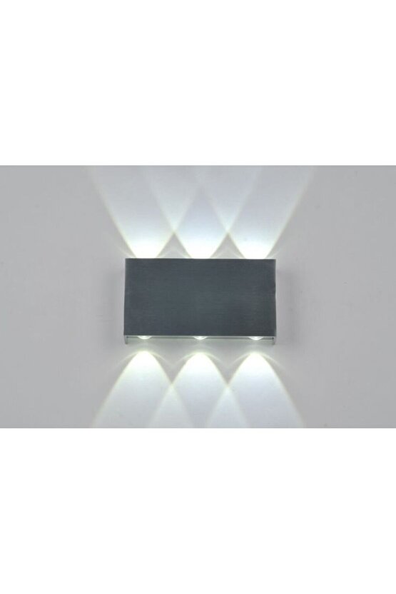 Elektrikle Çalışır, 12 Watt 3000 Kelvin Ledli, İç ve Dış Mekan Aplik, Yüksek Işık Güçlü Led Aplik