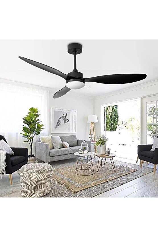 40 Watt, 3 Işık Modlu, 6 Kademeli, Kumandalı, Çok Şık ve Kaliteli Tavan Vantilatörü Ledli Vantilatör
