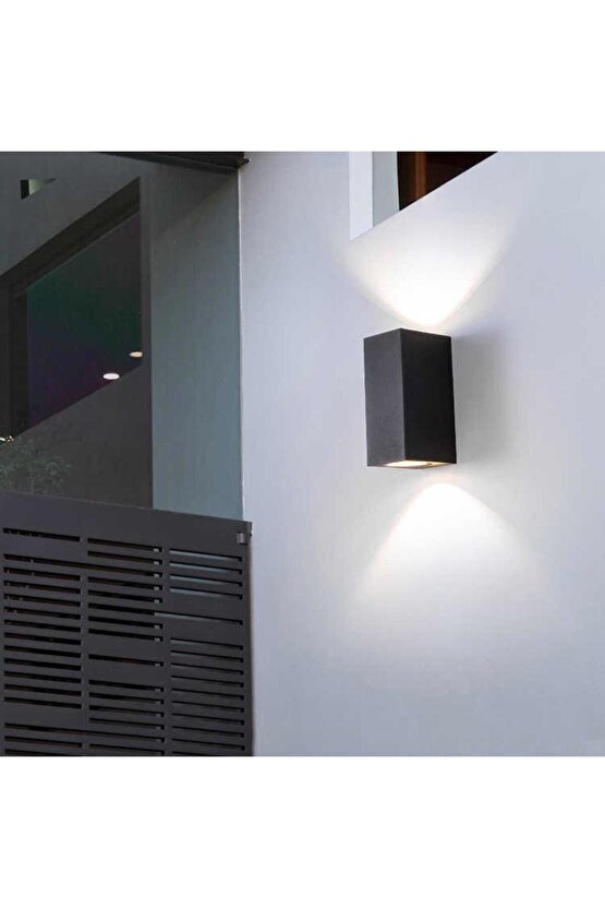 Elektrikle Çalışır, 10 Watt Kendinden Ledli, 4200 Kelvin (Ilık Beyaz Işık) İç ve Dış Mekan Led Aplik