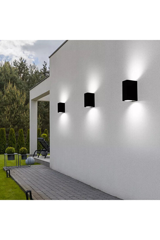 Elektrikle Çalışır, 10 Watt Kendinden Ledli, 4200 Kelvin (Ilık Beyaz Işık) İç ve Dış Mekan Led Aplik