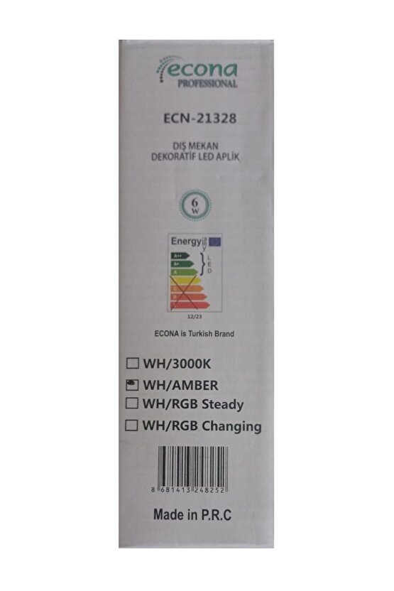 Dış Mekan Dekoratif Led Aplik Gün Işığı Beyaz Kasa 6w