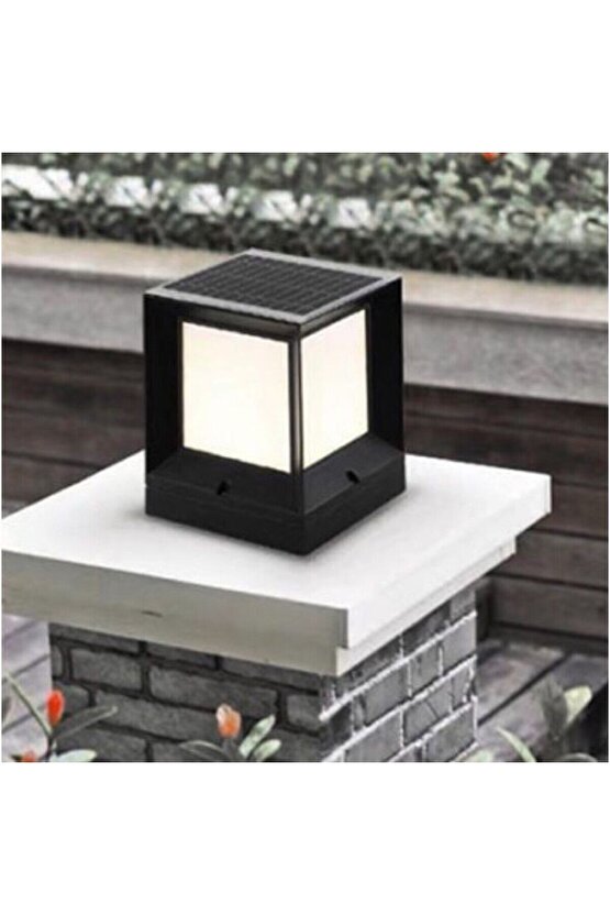15 x 19 Cm, 30 Watt, Kumandalı, Güneş Enerjili ve E27 Duylu, 3 Işık Modlu Solar Küp Bahçe Armatürü