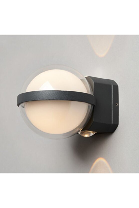 12 Watt, 3200K, 3 Işık Yönlü, Elektrikle Çalışır, Modern Tasarım İç ve Dış Mekan Aplik, Led Aplik