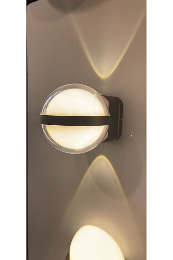 Elektrikle Çalışır, Modern Tasarım Bahçe, Balkon, Teras Armatürü, 12 Watt Led Aplik, Çok Şık Armatür
