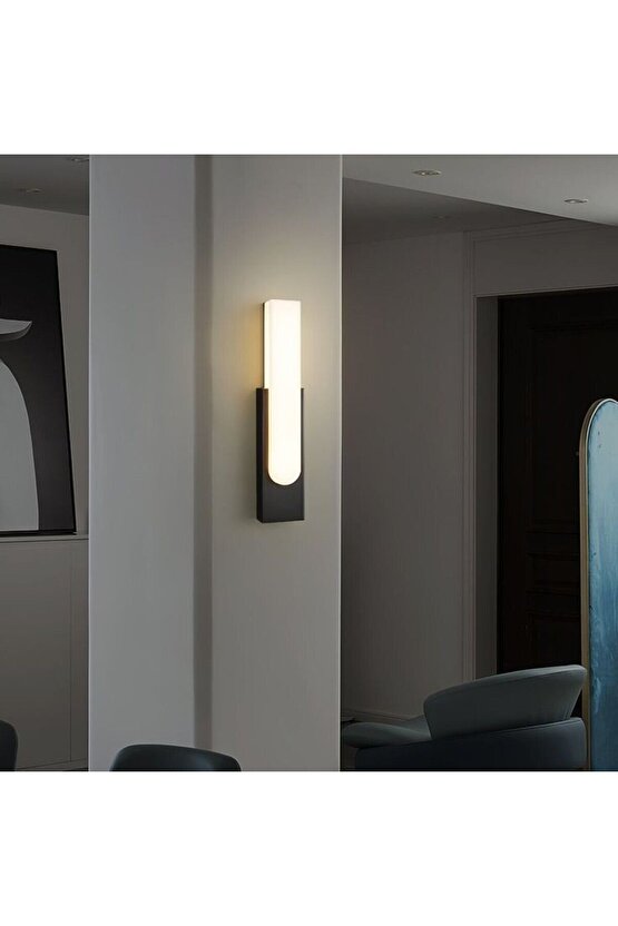 10 Watt, 3200 Kelvin Dekoratif Led Aplik, İç ve Dış Mekan Aydınlatma Armatürü, Led Duvar Apliği
