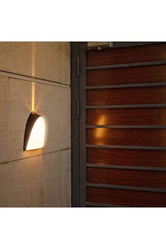 Elektrikle Çalışır, 24 Watt, 3000 Kelvin, IP65 İç ve Dış Mekan Led Aplik, Led Bahçe Duvar Armatürü