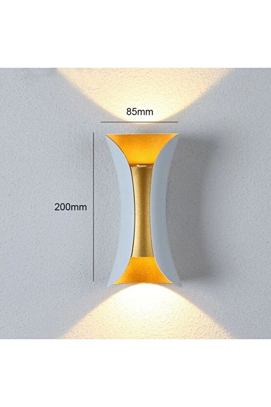 10 Watt Günışığı Ledli Dış Mekan, Bahçe, Balkon, Teras, Kamelya, Veranda Apliği, Dekoratif Led Aplik