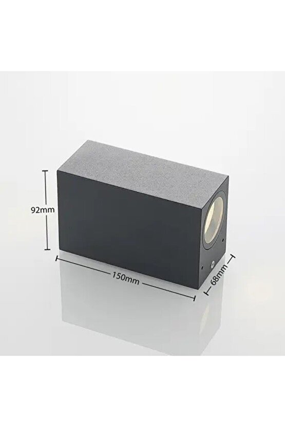 14 Watt AMBER IŞIK Ampuller Dahil Çift Yönlü İç ve Dış Mekan Armatür, Bahçe Duvar Aydınlatma Apliği
