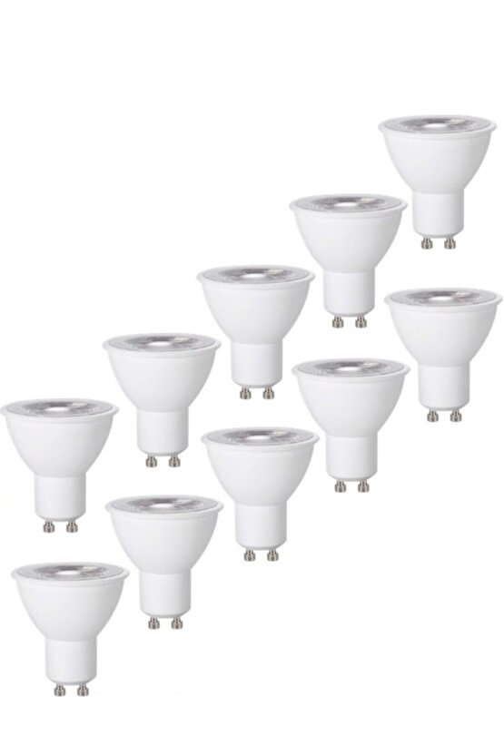 10 Adet 7 W. Amber Işık 1. Sınıf Ultra Kalite Gu10 Duy Led Ampul