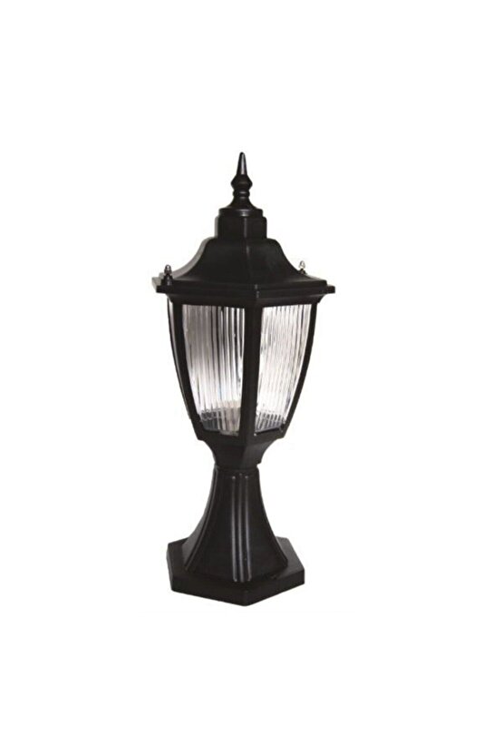 232LAMP Setüstü Bahçe Aydınlatma Armatürü, Set Üstü Altıgen Bahçe Armatürü Siyah, Bahçe Lambası