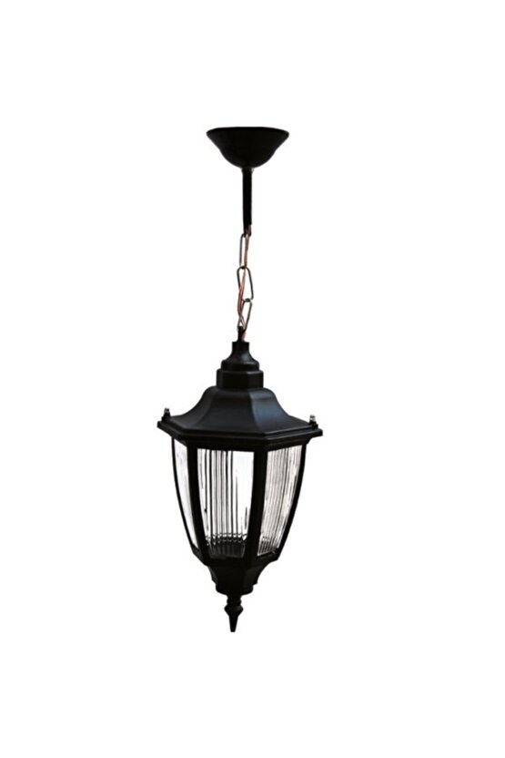 232LAMP Altıgen Zincirli Fener Bahçe Aydınlatma Tavan Armatürü (Ampül hariç)