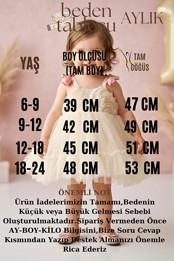 Kız Bebek Kız Çocuk Doğum Günü Parti Düğün Elbise Kısa Kol Askılı Kolsuz Astarlı Tüllü Güllü Çiçekli