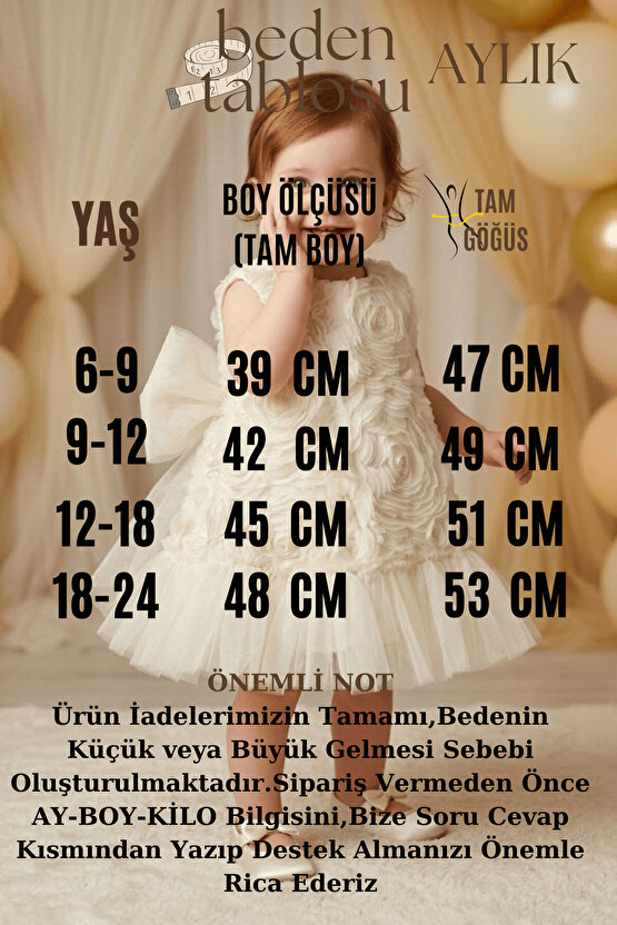Kız Bebek Kız Çocuk Doğum Günü Parti Düğün Elbise Kısa Kol Kolsuz Güllü Fiyonklu Tüllü Tütü Astarlı