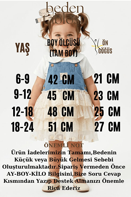Kız Bebek Kız Çocuk Doğum Günü Parti Düğün Elbise İkili Takım Kısa Kol Yakalı Badili Kot Tüllü