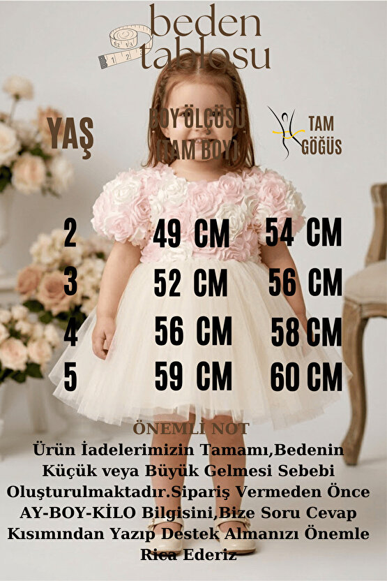 Kız Bebek Elbise Kız Çocuk Elbise Doğum Günü Parti Düğün Elbise Dantelli Kısa Kol Astarlı Elbise