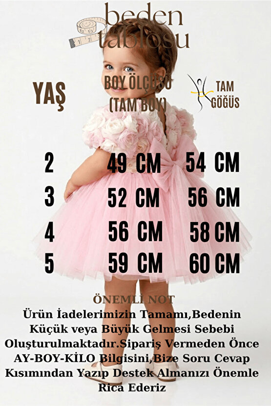 Kız Bebek Elbise Kız Çocuk Elbise Doğum Günü Parti Düğün Elbise Dantelli Kısa Kol Astarlı Elbise
