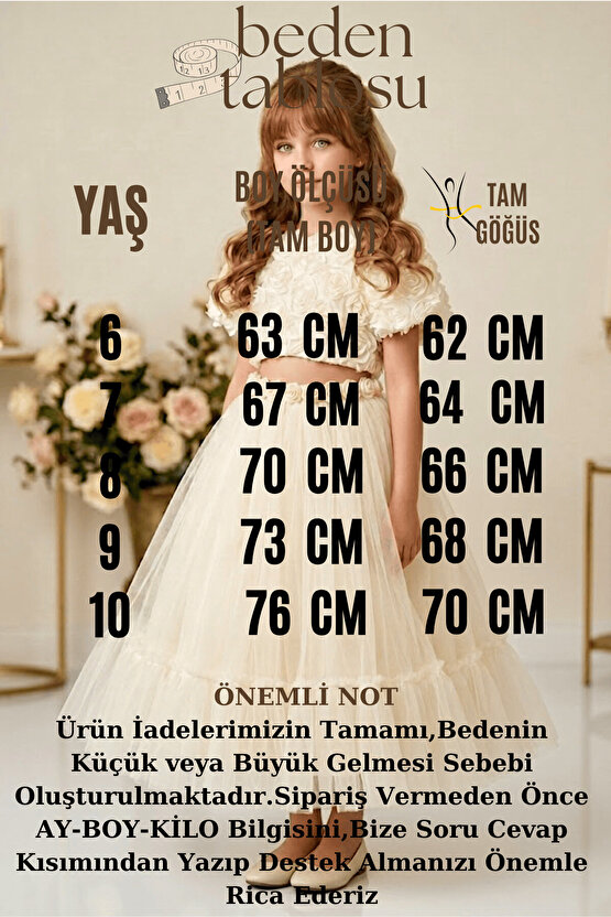 Kız Bebek Kız Çocuk Doğum Günü Parti Düğün Elbise İkili Takım Kısa Kol Güllü Fiyonklu Tüllü Tütü Ast