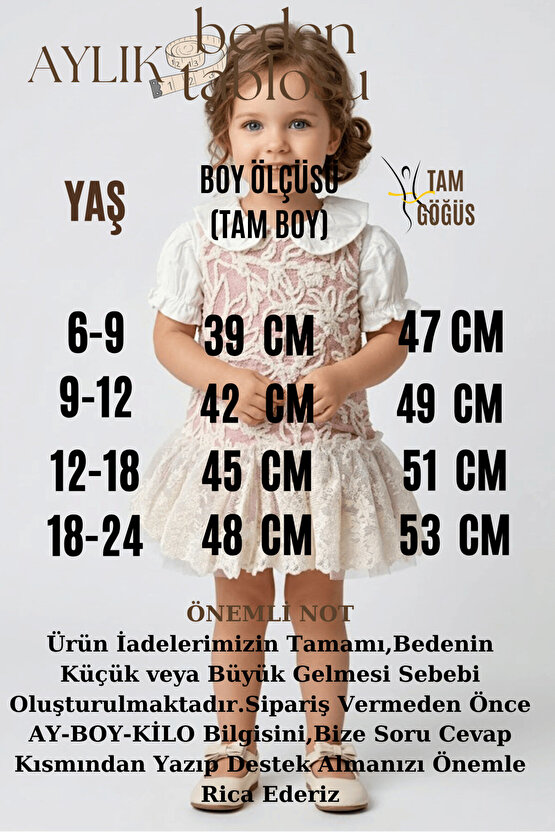 Kız Bebek Kız Çocuk Doğum Günü Parti Düğün Elbise Kısa Kol Astarlı Tüllü Çiçekli Yakalı