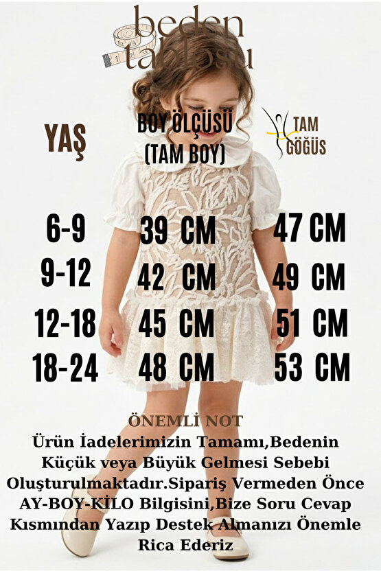 Kız Bebek Kız Çocuk Doğum Günü Parti Düğün Elbise Kısa Kol Astarlı Tüllü Çiçekli Yakalı