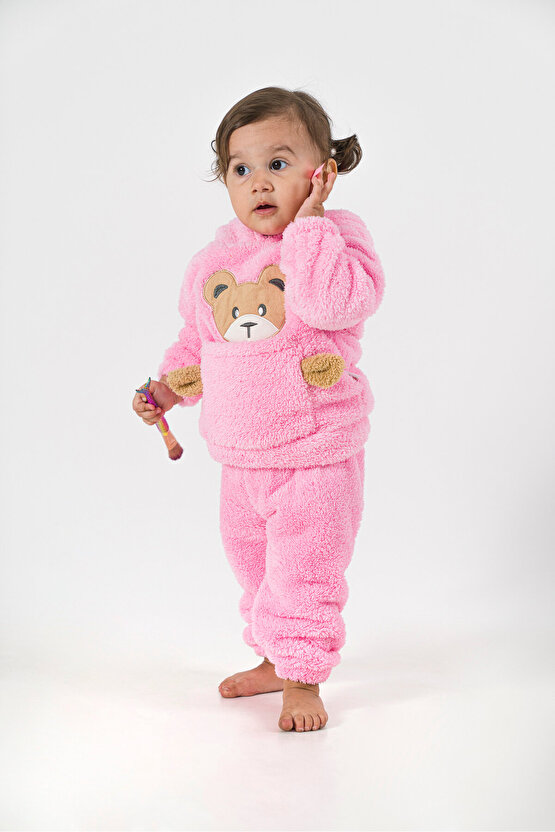 Welsoft Peluş Unisex Kız Erkek Bebek Takımları Çocuk Giyim Bebek Giyim