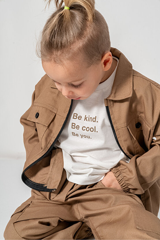 Erkek Çocuk Gabardin Alt Üst Çocuk Takım 3 lü Takım Pantolon Ceket T-shirt Çocuk Giyim