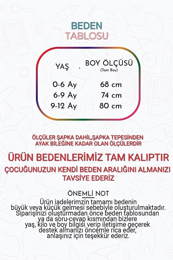 Welsoft Peluş Fermuarlı Kışlık Unisex Kız Erkek Bebek Uyku Tulumu Bebek Tulumu Çocuk Tulumu Kostümü
