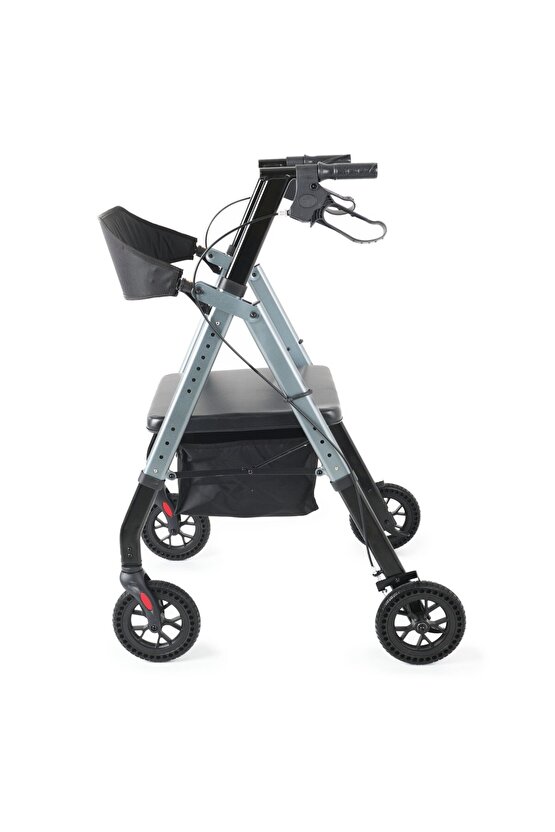 Dm-9200 150 kg Taşıma Kapasiteli Alüminyum Obez XXL Rolatör Yürüteç