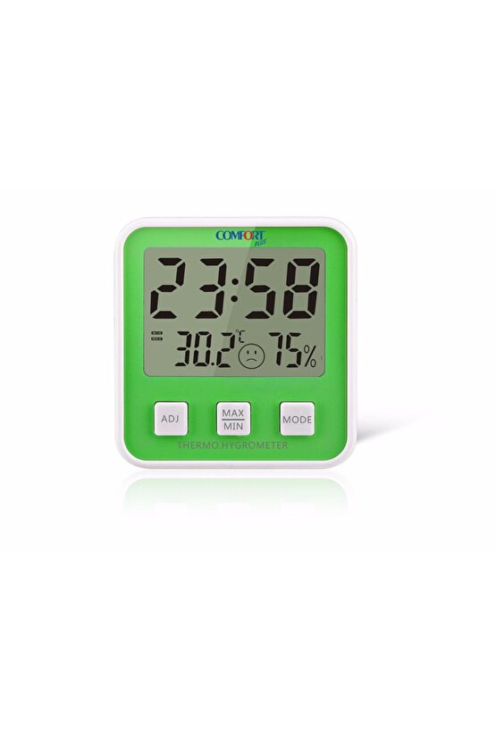 Comfort Plus DM-658 Yeşil Isı Nem Ölçer
