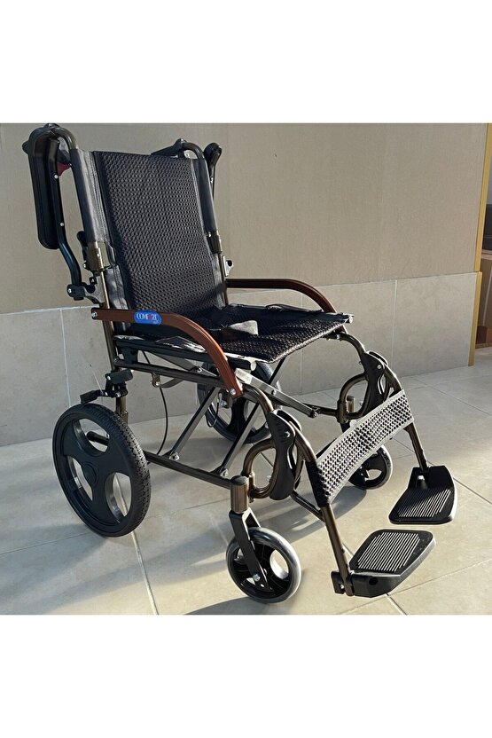 Comfort Plus GK863LABJ-12 Jet Black Transfer Alüminyum Tekerlekli Sandalye