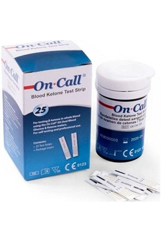 On Call Gk Dual Keton Ölçüm Stribi 50 Test