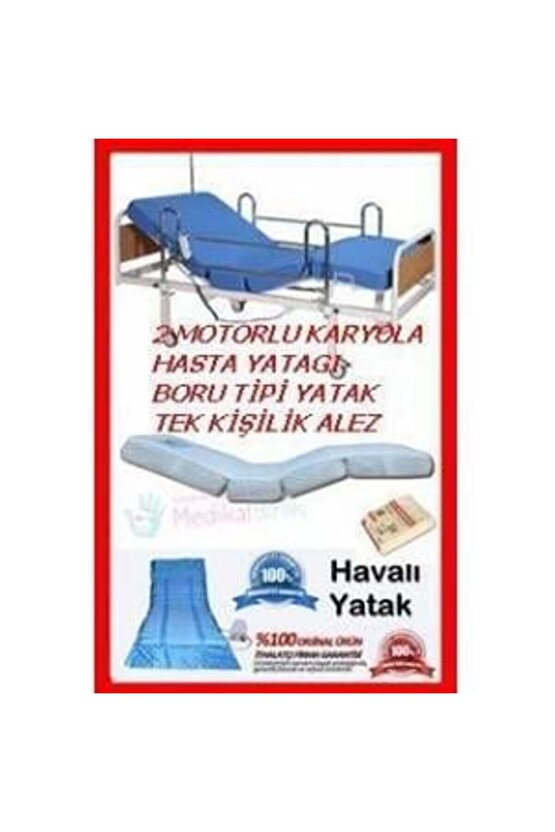 2 Motorlu Hasta Karyolası Hasta Karyolası Emek Hasta Yatakları