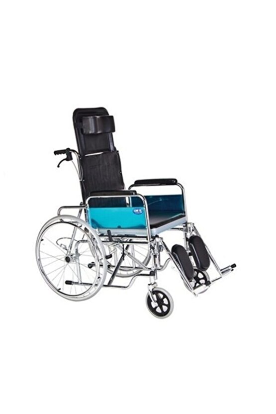 Sırtı Yatar Ayak Kalkar Yan Kol Çıkar Özellikli Tekerlekli Sandalye Comfort Plus