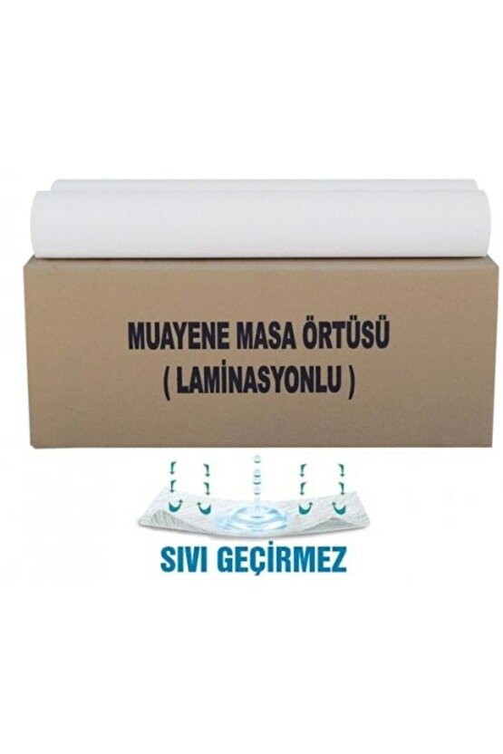 Muayene Masa Örtüsü Laminasyonlu 75 metre-En:51 cm Lamineli 1 Adet Rulo