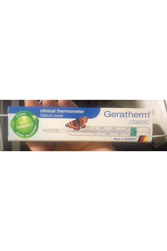 Cam Termometre Civa İçermeyen Oval Klinik Geratherm