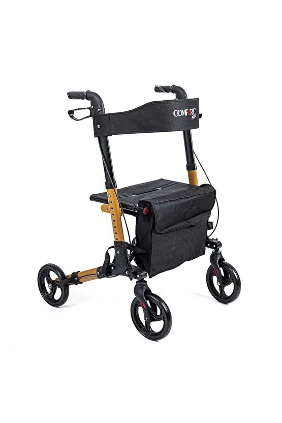 Comfort Plus DM-9102 Kahverengi Lüx Alüminyum Rolatör