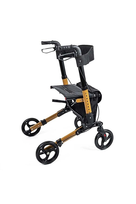 Comfort Plus DM-9102 Kahverengi Lüx Alüminyum Rolatör