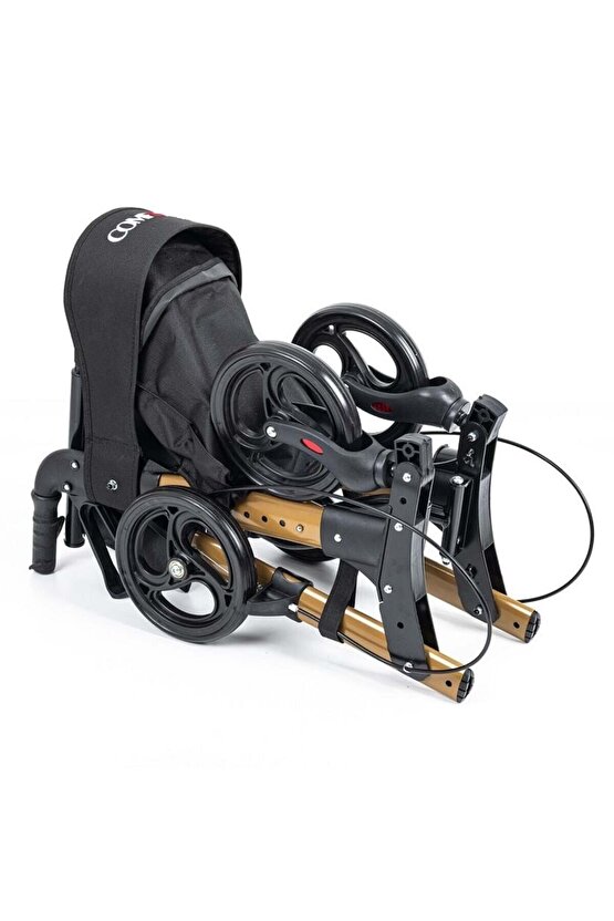 Comfort Plus DM-9102 Kahverengi Lüx Alüminyum Rolatör