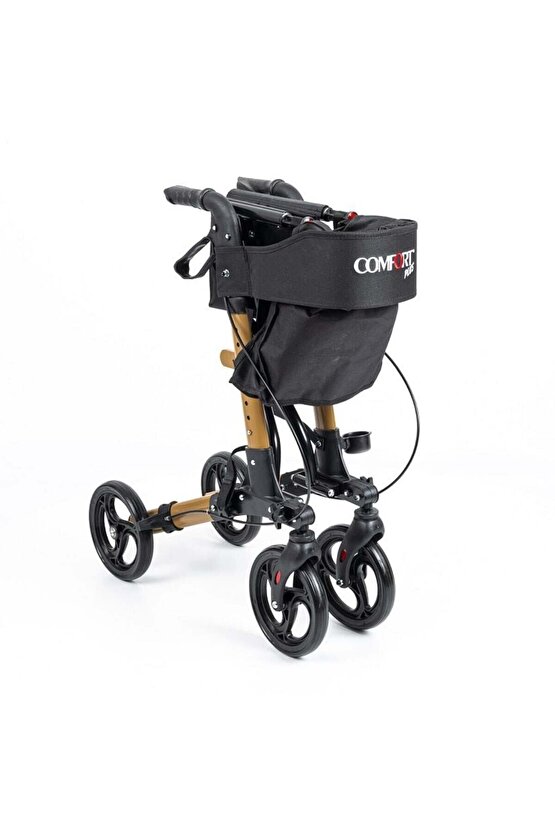 Comfort Plus DM-9102 Kahverengi Lüx Alüminyum Rolatör
