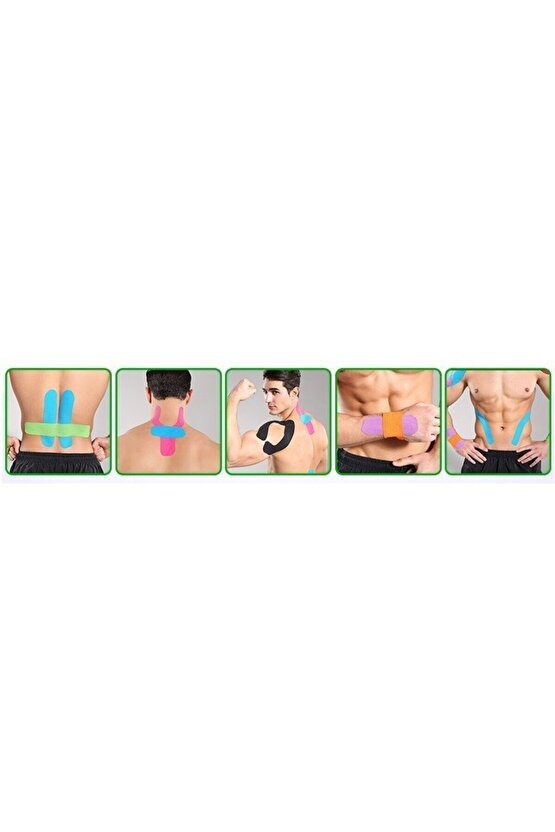 Vzn Kinesiology Ağrı Bandı 5 Cm X 5 Metre Kırmızı
