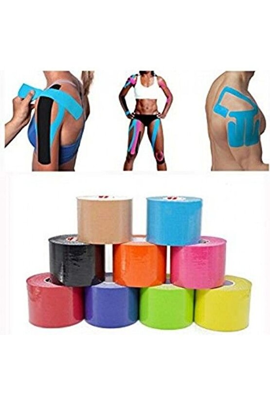 Vzn Kinesiology Ağrı Bandı 5 Cm X 5 Metre Kırmızı